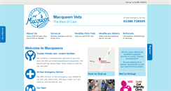 Desktop Screenshot of macqueenvets.com