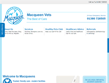 Tablet Screenshot of macqueenvets.com